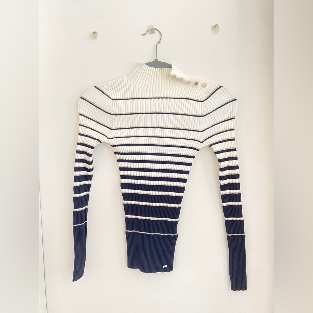 Ted Baker striped turtleneck sweater